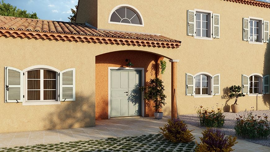 Une façade de maison provençale