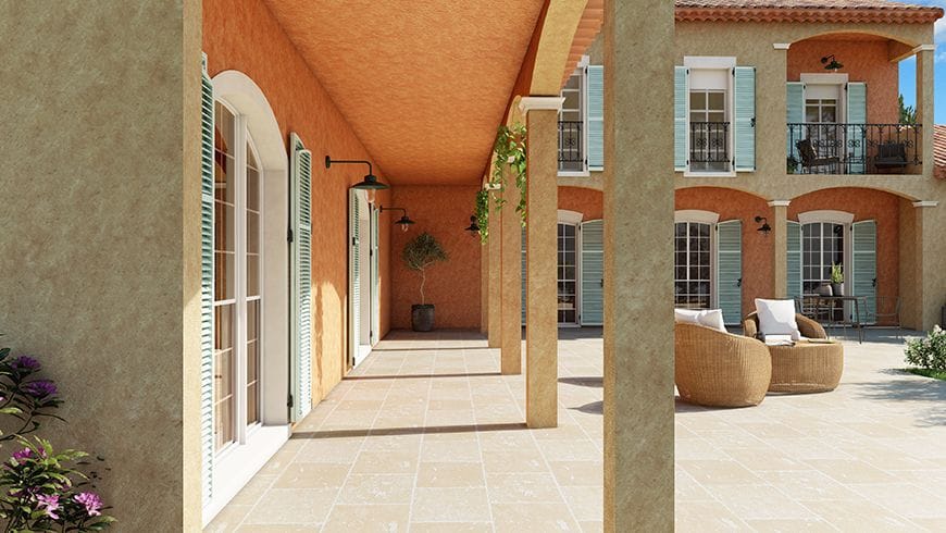 Une façade de maison provençale