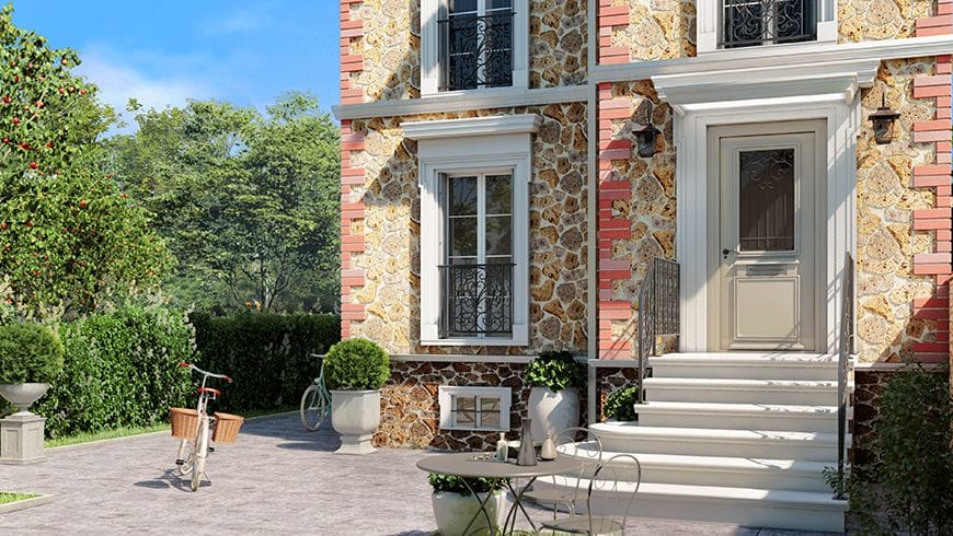 Une façade en meulière