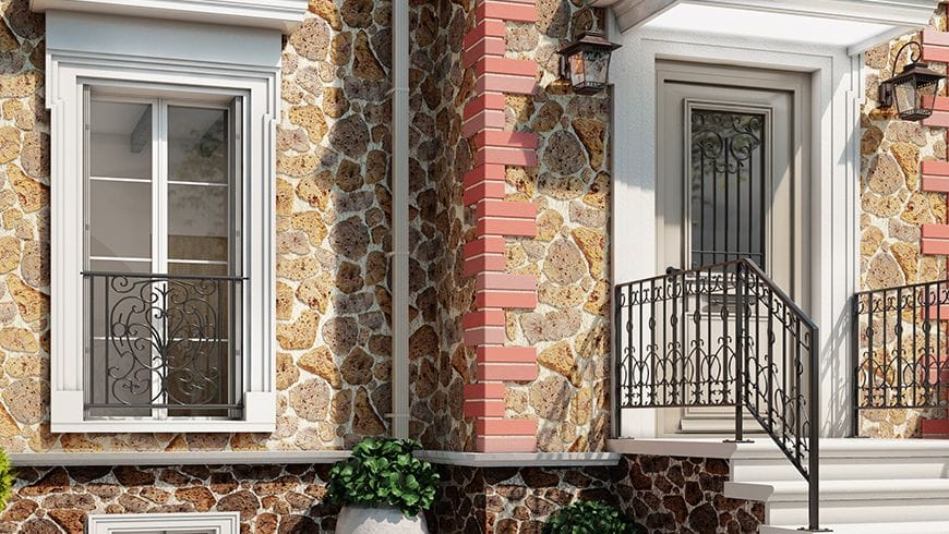 Une façade en meulière