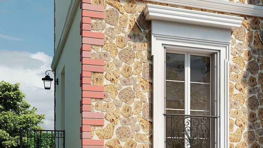 Une façade en meulière