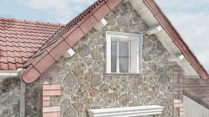 Une façade en meulière