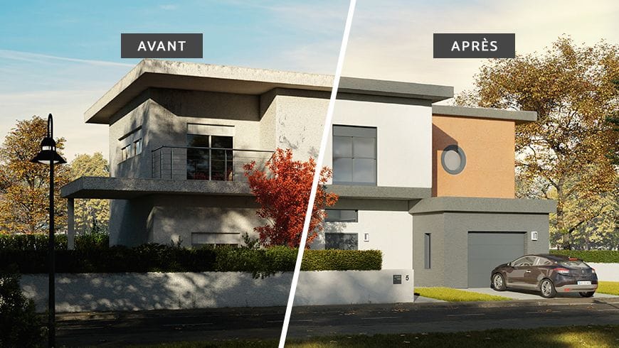 Une façade moderne design