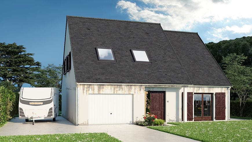 Façade moderne et unique, avant