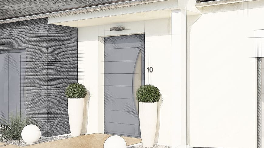 Une façade moderne et unique