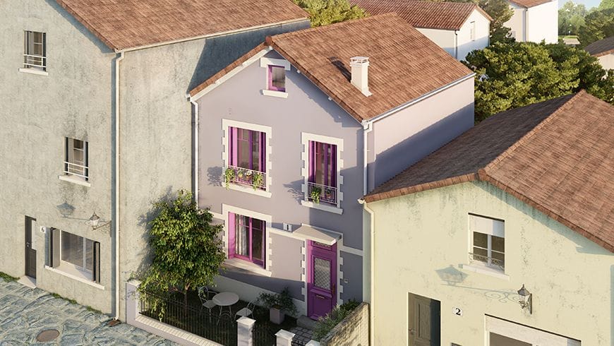 Une façade de maison des années 30