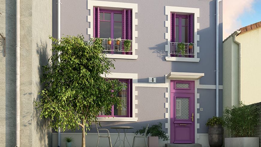 Une façade de maison des années 30