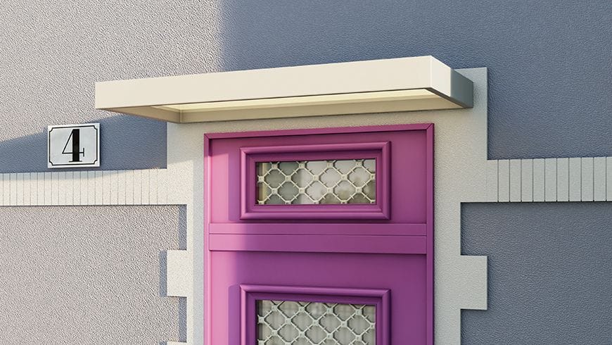 Une façade de maison des années 30