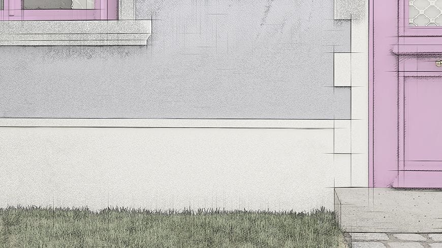 Une façade de maison des années 30