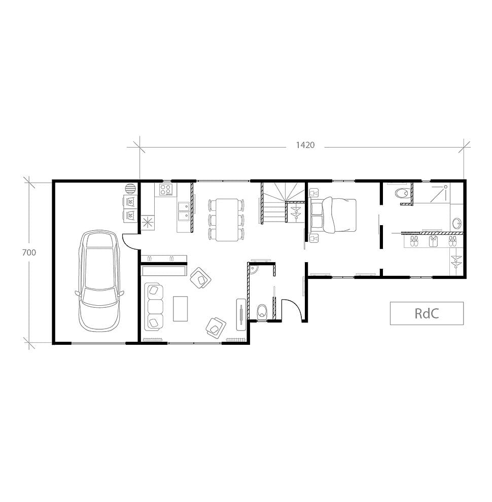 Maison pour bien vieillir chez soi, plan après