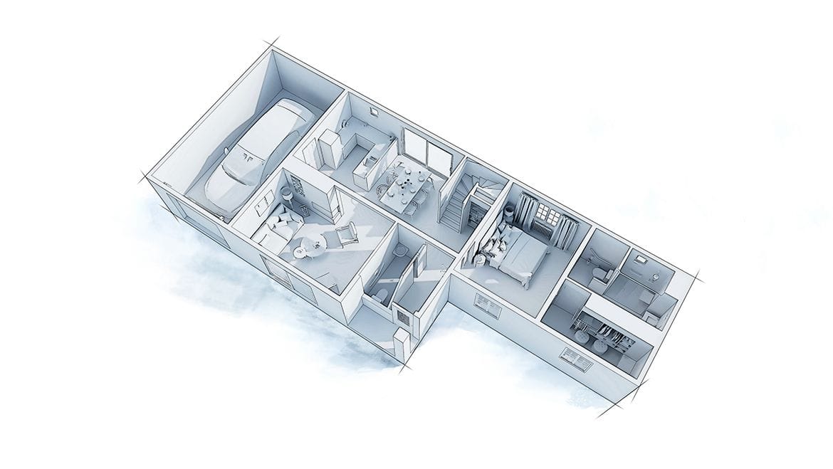 Maison pour bien vieillir chez soi, vue générale après