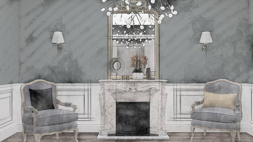 Un salon haussmannien