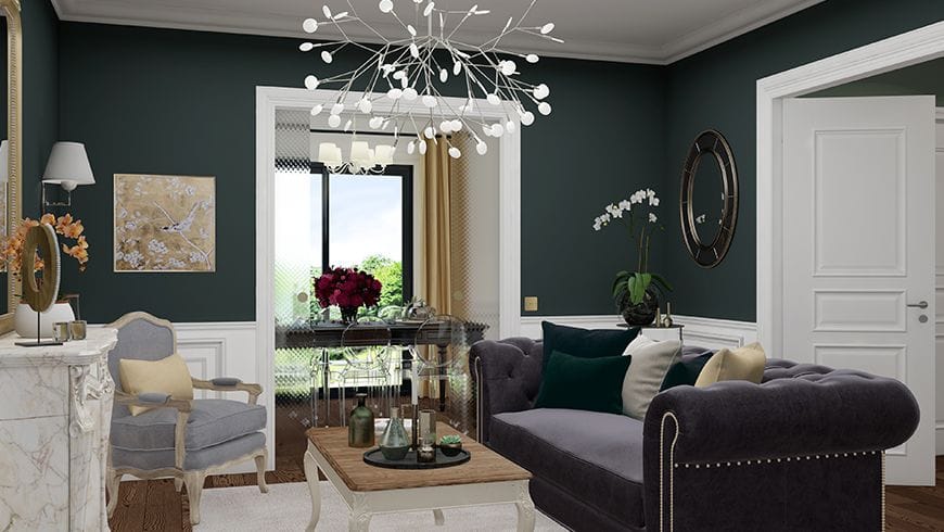 Un salon haussmannien