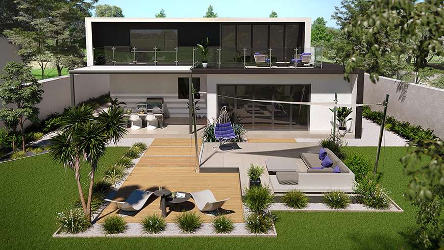 Terrasse design, vue après