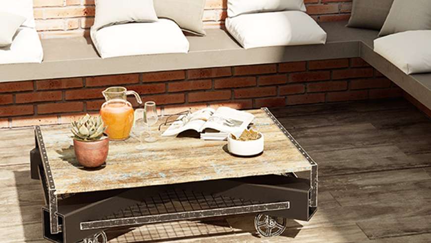 Une terrasse style industriel