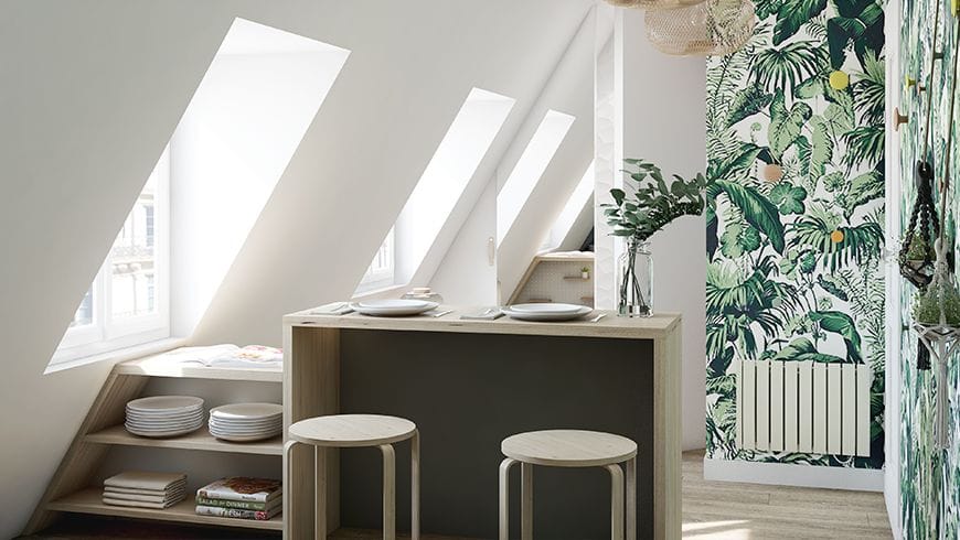 Un aménagement chambre de bonne