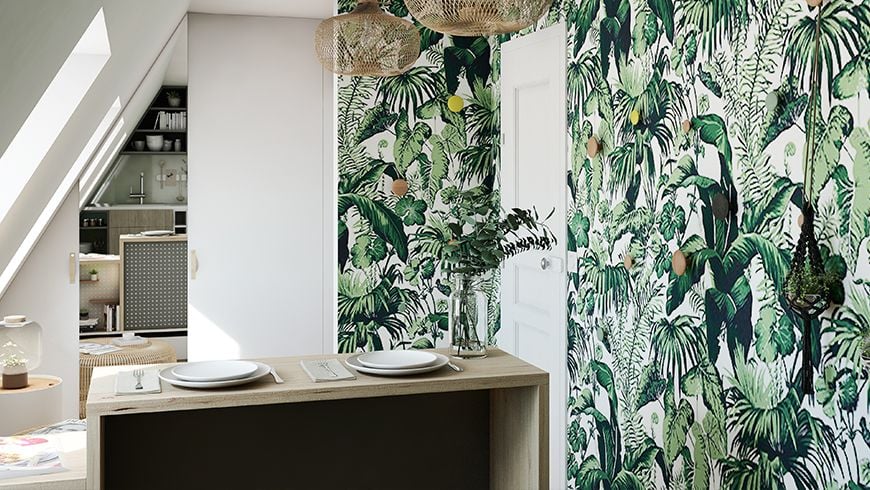 Un aménagement chambre de bonne