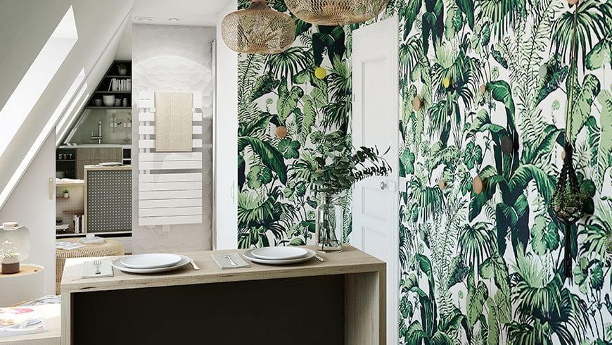 Un aménagement chambre de bonne