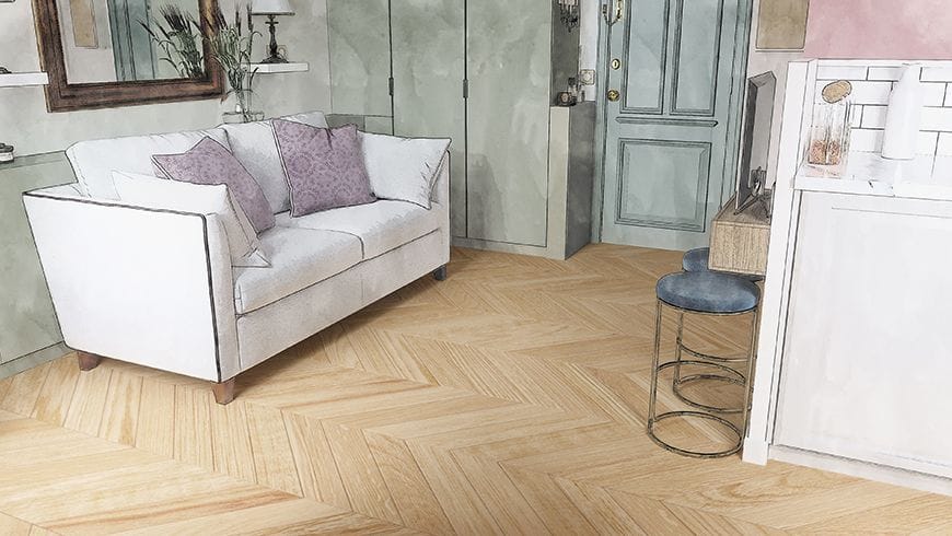 Appartement sous les toits, vue avant