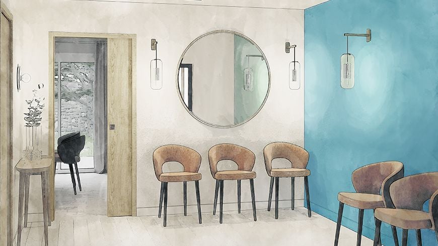 Un garage aménagé en local professionnel