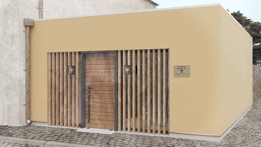 Un garage aménagé en local professionnel