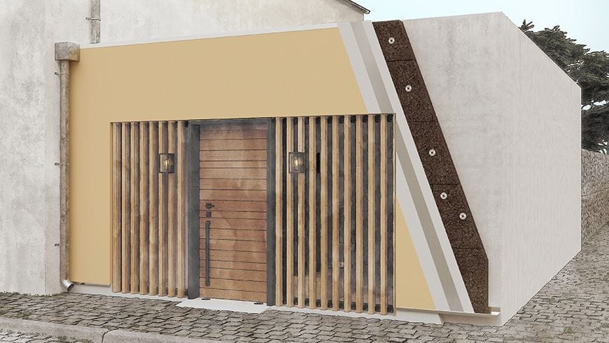 Garage aménagé en local professionnel, vue après