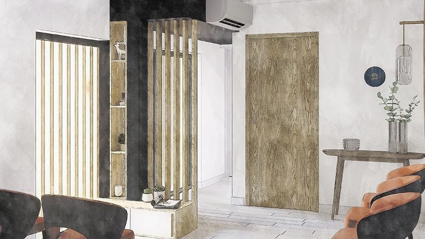 Un garage aménagé en local professionnel