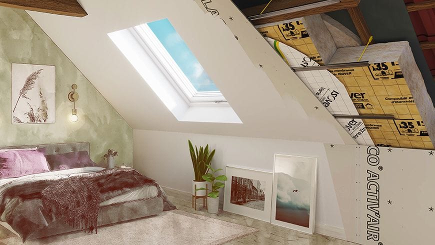 Grenier aménagé, vue après