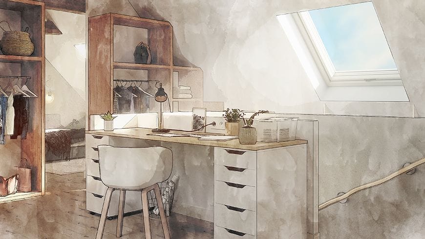 Un grenier aménagé