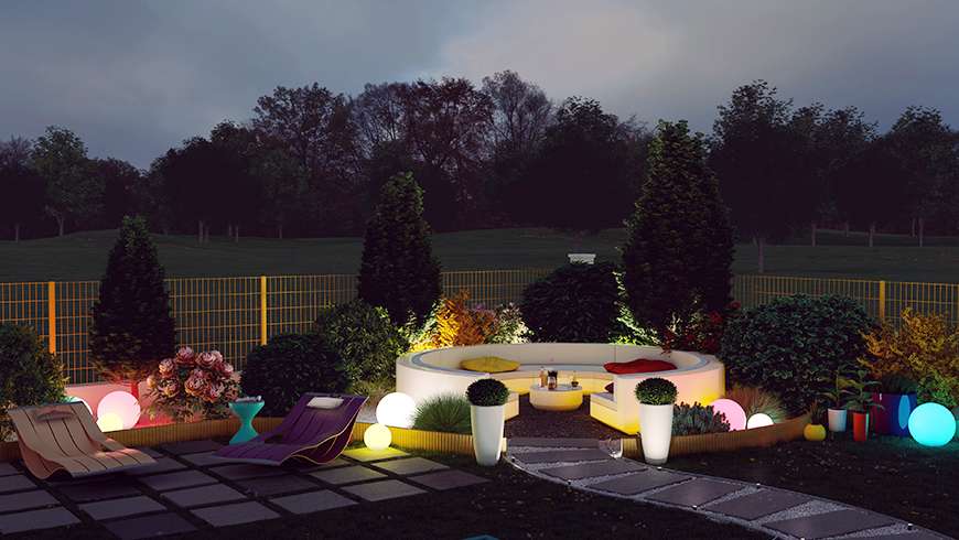 Un jardin à la campagne