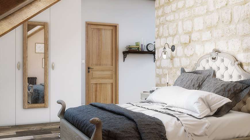 Une chambre parentale campagne chic