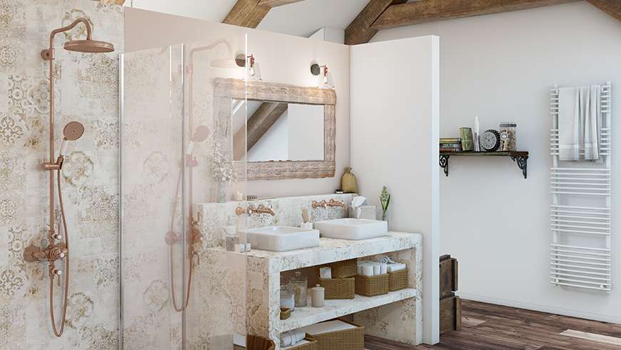 Une chambre parentale campagne chic