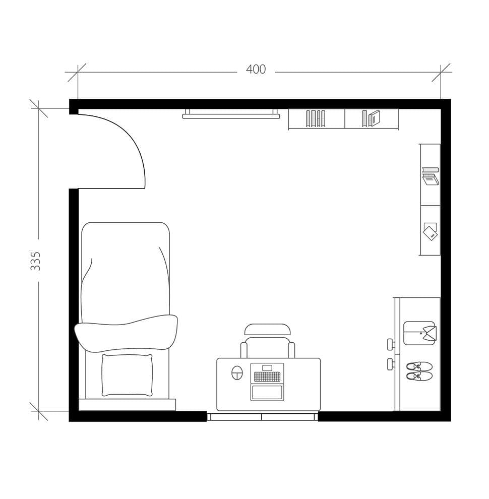 Chambre d'ado, plan avant