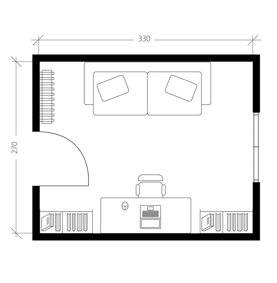 Chambre de bébé, plan avant
