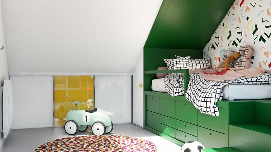 Une chambre de garçon