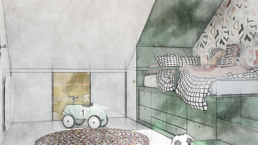 Une chambre de garçon