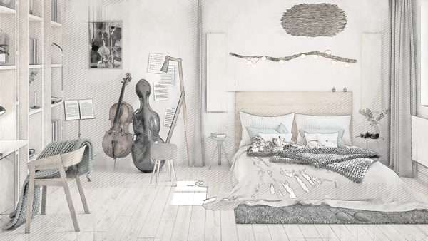 Une chambre de musicien