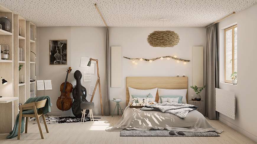 Une chambre de musicien