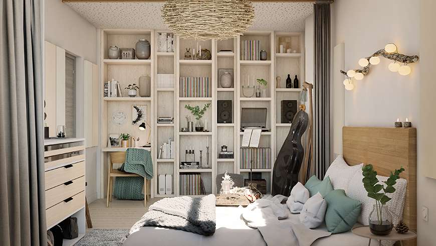 Une chambre de musicien