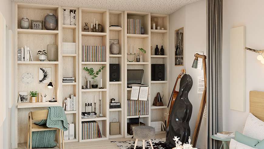 Une chambre de musicien