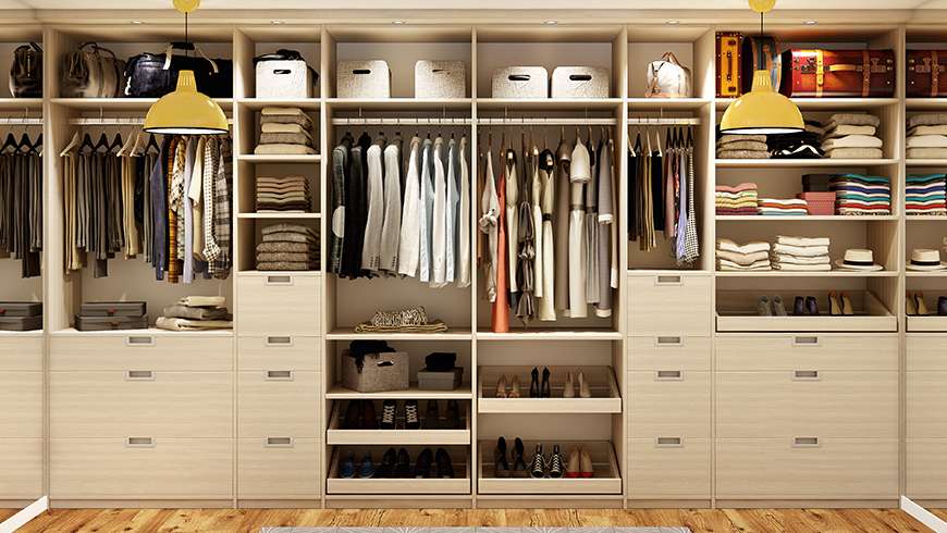 Une chambre dressing