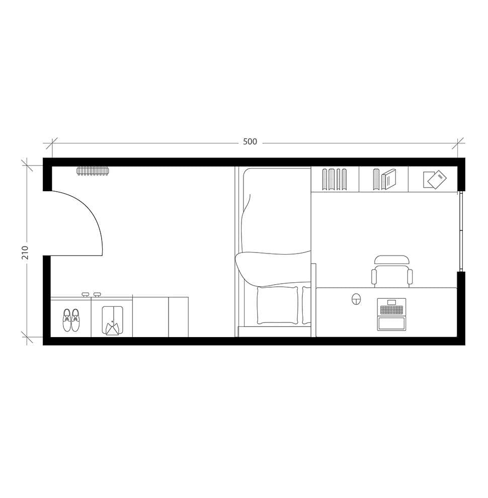 Chambre d'amis, plan après