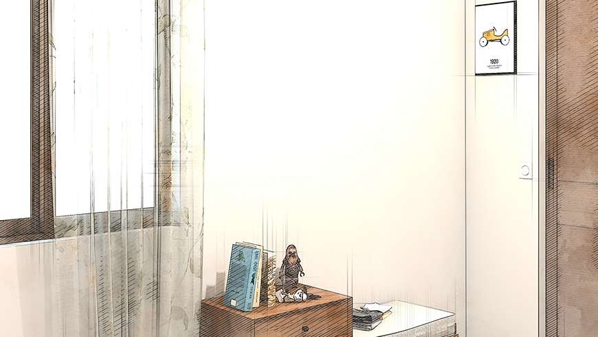 Une chambre enfant vintage