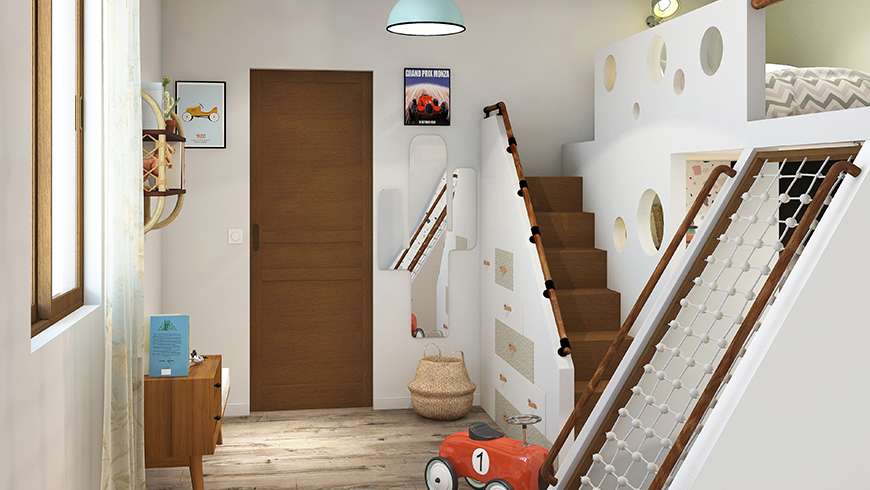 Une chambre enfant vintage