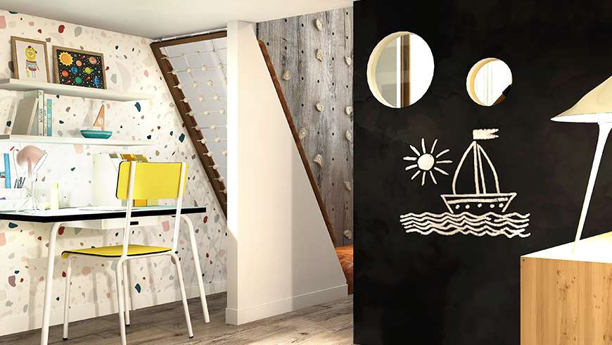 Une chambre enfant vintage