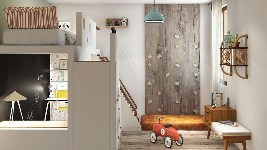 Une chambre enfant vintage