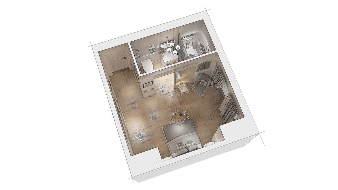 Chambre senior, vue générale