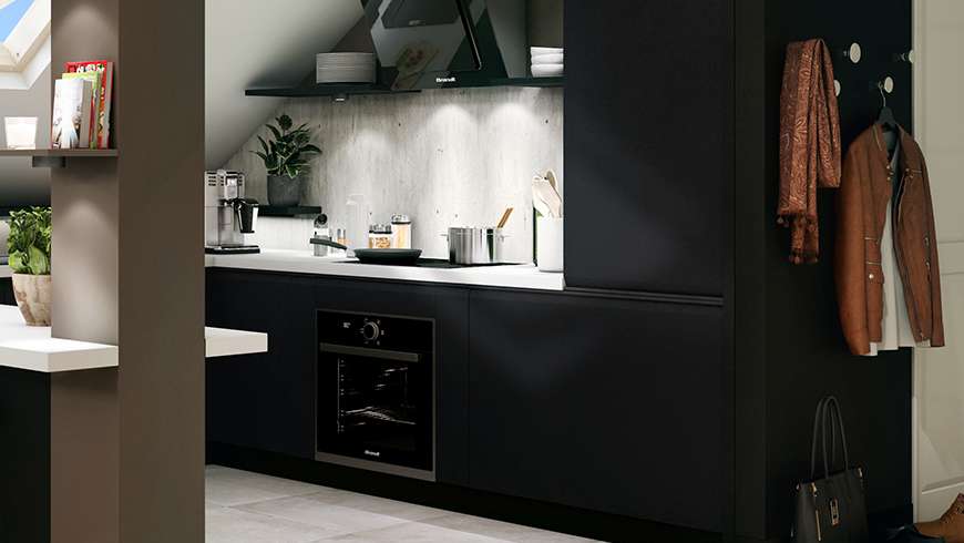 Une cuisine atypique sous les toits