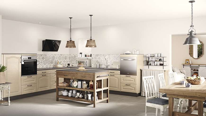 Une cuisine campagne chic