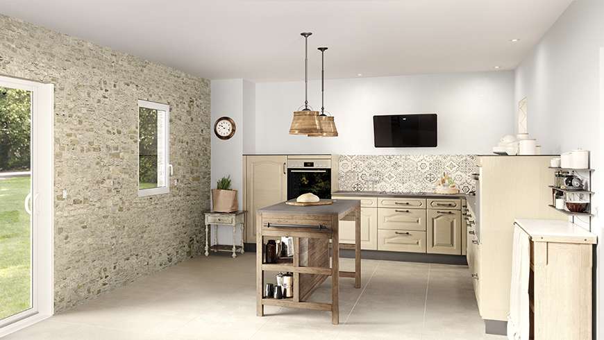 Une cuisine campagne chic